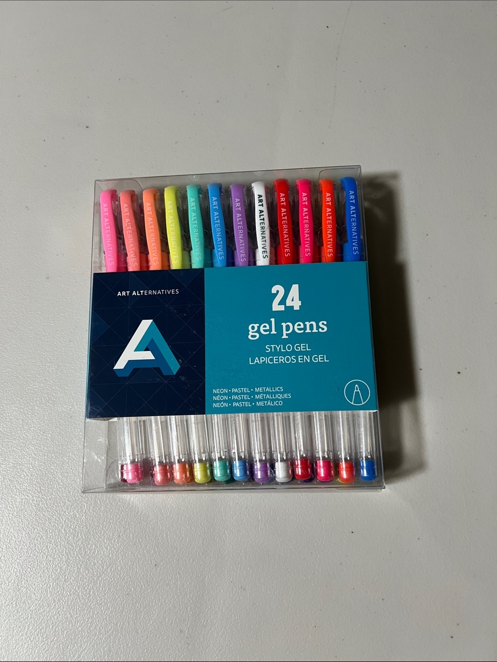 Art Alternatives 24 Neon + Metallic Gel Pens - Multicolor